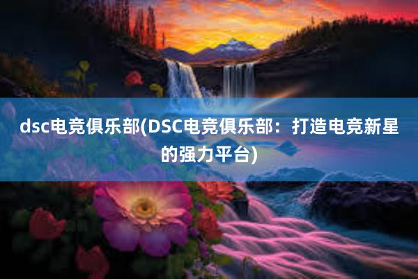 dsc电竞俱乐部(DSC电竞俱乐部：打造电竞新星的强力平台)