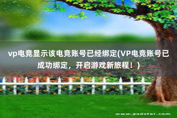 vp电竞显示该电竞账号已经绑定(VP电竞账号已成功绑定，开启游戏新旅程！)