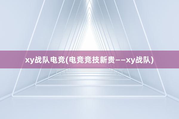 xy战队电竞(电竞竞技新贵——xy战队)