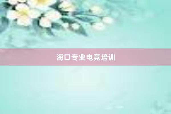 海口专业电竞培训