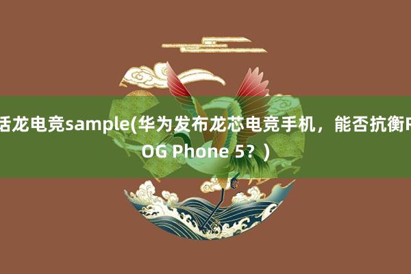 话龙电竞sample(华为发布龙芯电竞手机，能否抗衡ROG Phone 5？)