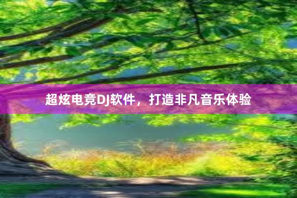 超炫电竞DJ软件，打造非凡音乐体验